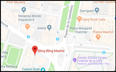 Mapa Bling Bling Madrid